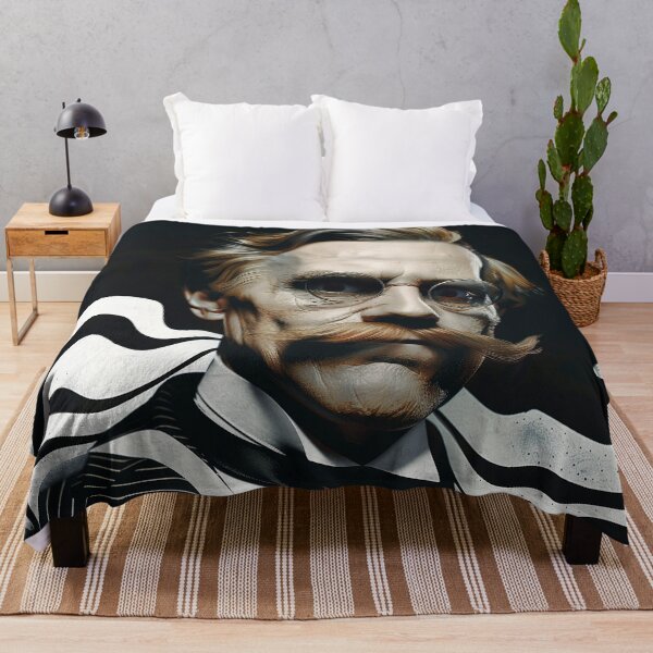 Item preview, Friedrich Nietzsche Trippy Op Art designed and sold by Mystikos Art.