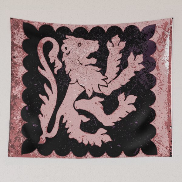 Item preview, Medieval lion in pink designed and sold by SpectraScope.