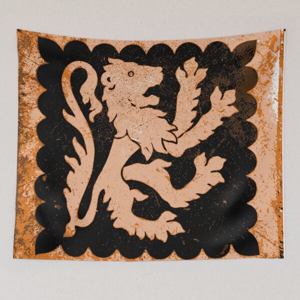 Item preview, Medieval lion in orange designed and sold by SpectraScope.