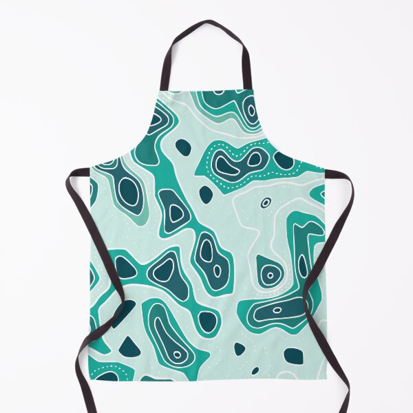 Item preview, Blue Abstract Pattern of Ocean Depth Map designed and sold by kapotka.