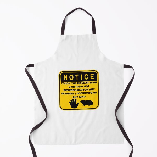 Item preview, NOTICE - Touch at your own risk (Mole) designed and sold by ArtsyCity.