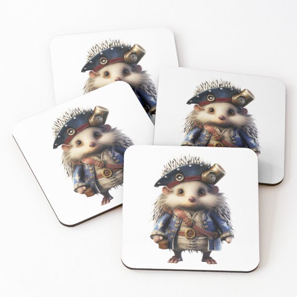 Item preview, Kawaii Hedgehog Pirate designed and sold by KawaiiArtStyle.