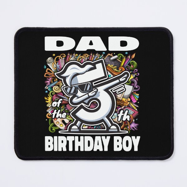 Item preview, Dad Dabbing Artists Kids Art 5th Birthday Boy designed and sold by Jungle Hub.