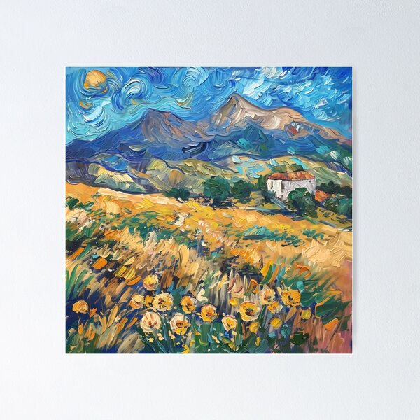 Item preview, Armenian landscape | Painting in the style of Vincent van Gogh designed and sold by ComicsFactory.