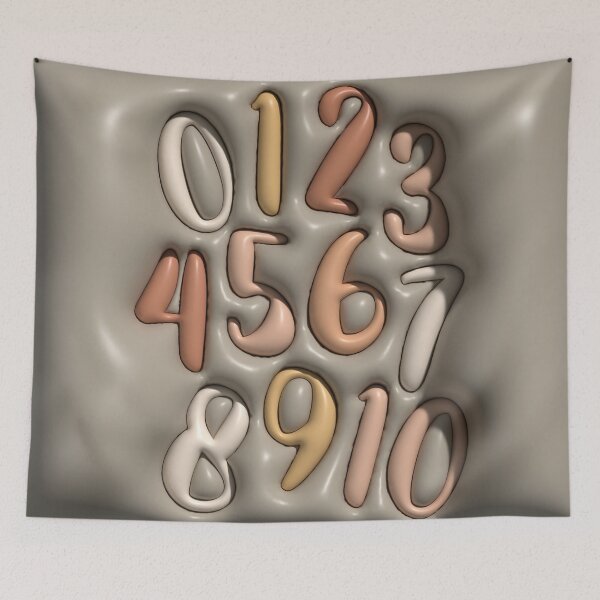 Item preview, Number poster 0-10 | Boho colors designed and sold by AniDragonfly.