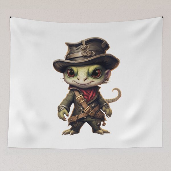 Item preview, Kawaii Cameleon Pirate designed and sold by KawaiiArtStyle.