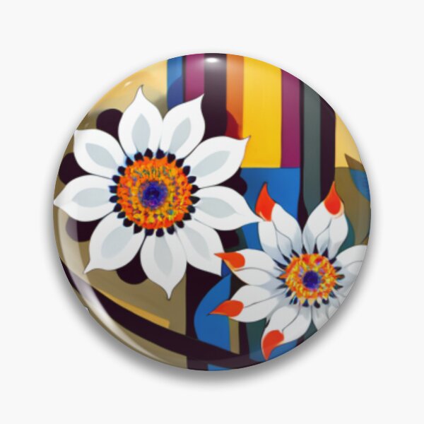 Item preview, White Flowers on Yellow Pattern designed and sold by RivehArt.