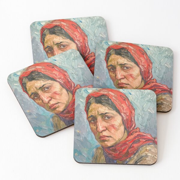 Item preview, Armenian woman  | Painting in the style of Vincent van Gogh designed and sold by ComicsFactory.