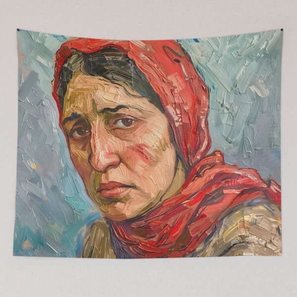Item preview, Armenian woman  | Painting in the style of Vincent van Gogh designed and sold by ComicsFactory.