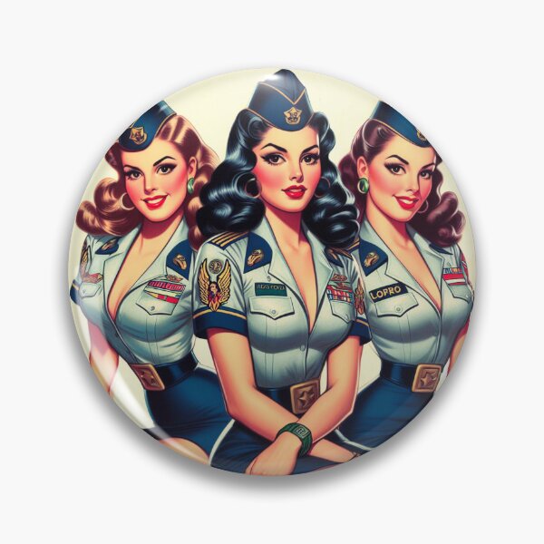 Item preview, Vintage Military Girls designed and sold by PulpVintage.
