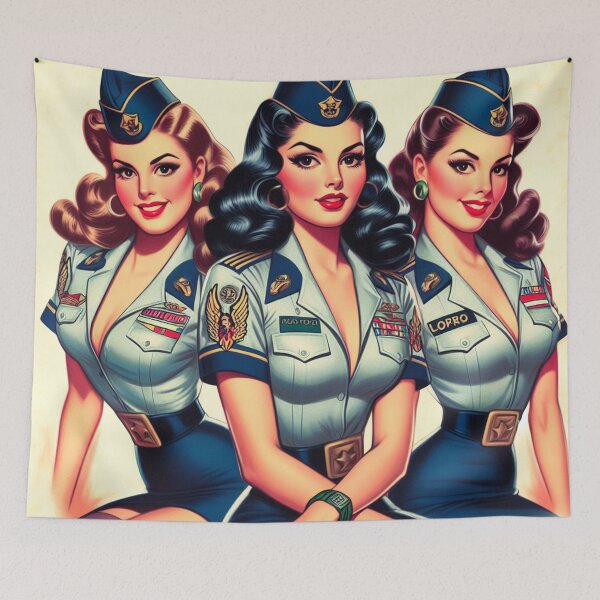 Item preview, Vintage Military Girls designed and sold by PulpVintage.