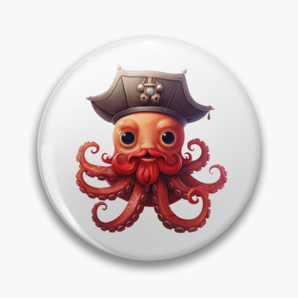 Item preview, Kawaii Octopus Pirate designed and sold by KawaiiArtStyle.