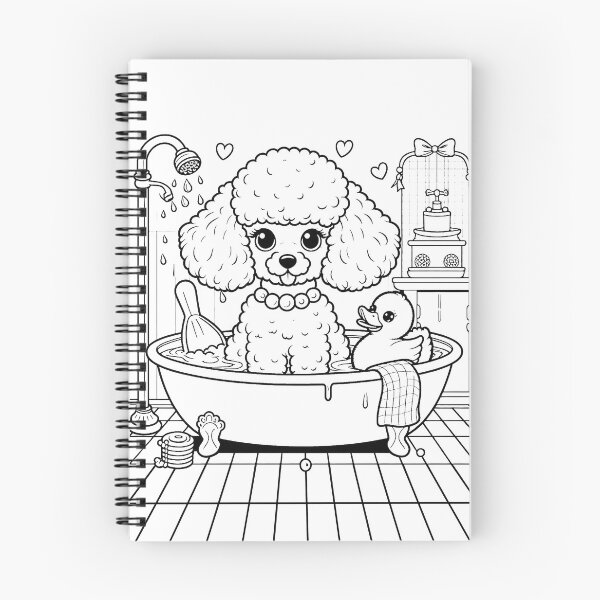 Item preview, The toy poodle is taking a bath with foam designed and sold by Svetlana Kalaturskaia.