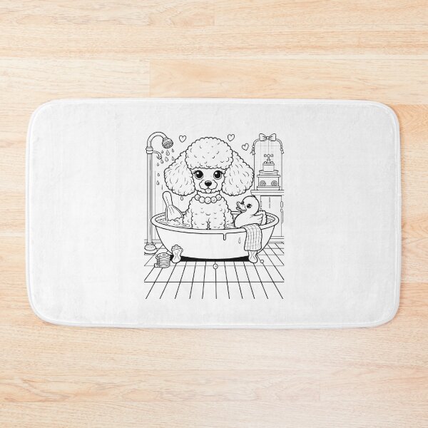 Item preview, The toy poodle is taking a bath with foam designed and sold by Svetlana Kalaturskaia.