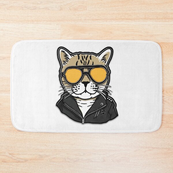 Item preview, cat in sunglasses and leather jacket designed and sold by TIA-shop.