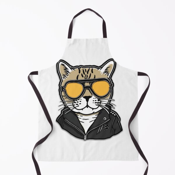 Item preview, cat in sunglasses and leather jacket designed and sold by TIA-shop.
