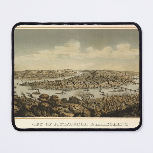 Item preview, Pittsburgh & Allegheny (1874) designed and sold by allhistory.