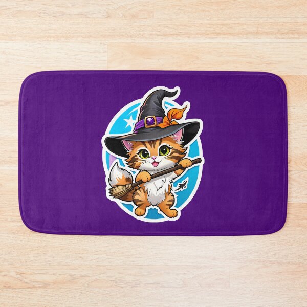 Item preview, Cute Kitty Cat Witch designed and sold by TheArtOfPat.