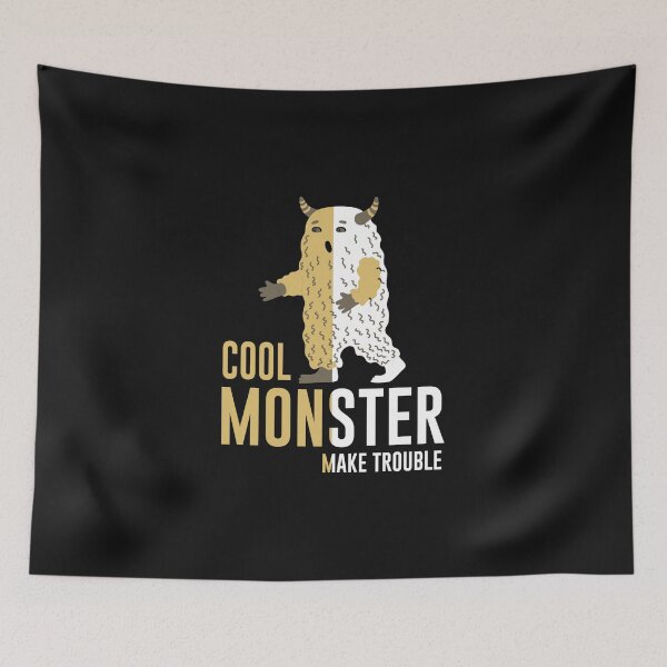 Item preview, Cool monster make trouble  designed and sold by ShopMaxiDesigns.