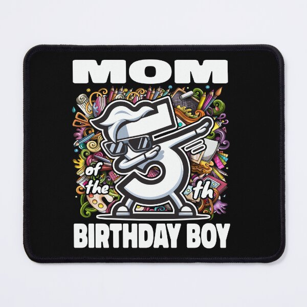 Item preview, Mom Dabbing Artists Kids Art 5th Birthday Boy designed and sold by Jungle Hub.