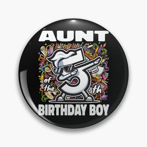 Item preview, Aunt Dabbing Artists Kids Art 5th Birthday Boy designed and sold by Jungle Hub.