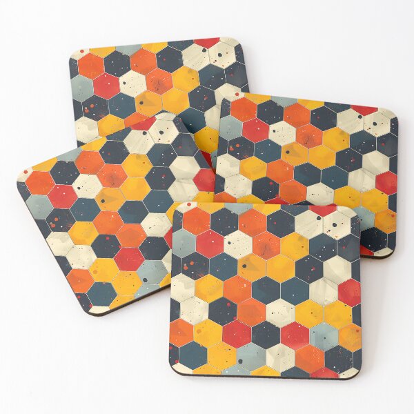 Item preview, Abstract Honeycomb Geometric Pattern designed and sold by FrostyFrisby.