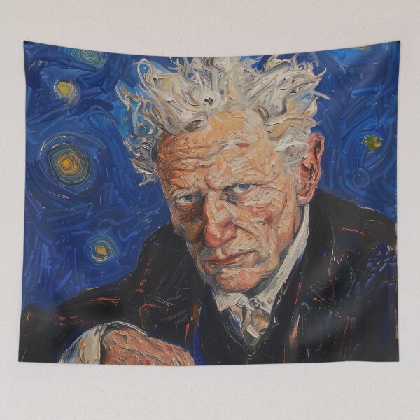 Item preview, Arthur Schopenhauer | Painting in the style of Vincent van Gogh designed and sold by ComicsFactory.