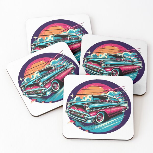 Item preview, Coche clásico de onda sintética designed and sold by RetroDig.