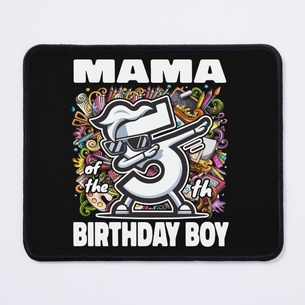 Item preview, Mama Dabbing Artists Kids Art 5th Birthday Boy designed and sold by Jungle Hub.