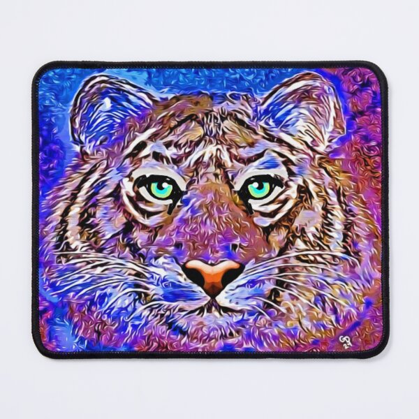 Item preview, 'Electric Gaze' - Impressionist Tiger Portrait designed and sold by gleefulme.