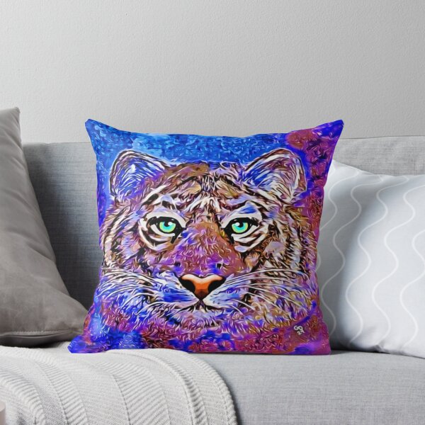 Item preview, 'Electric Gaze' - Impressionist Tiger Portrait designed and sold by gleefulme.