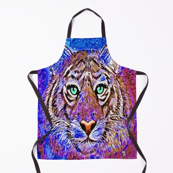 Item preview, 'Electric Gaze' - Impressionist Tiger Portrait designed and sold by gleefulme.
