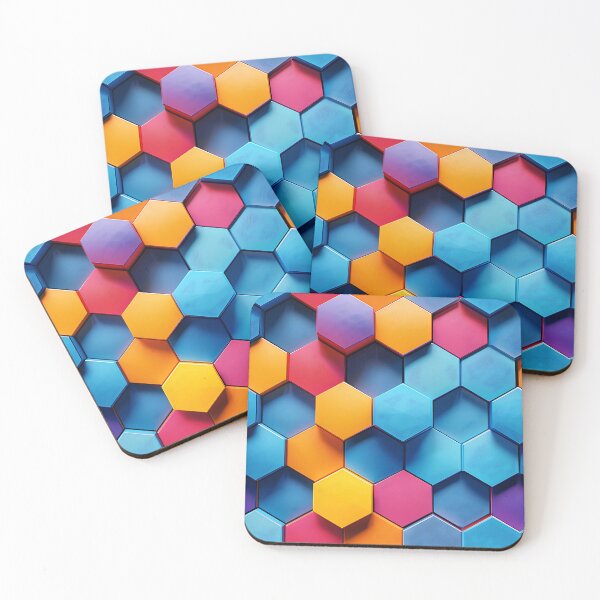 Item preview, Abstract Honeycomb Geometric Pattern designed and sold by FrostyFrisby.