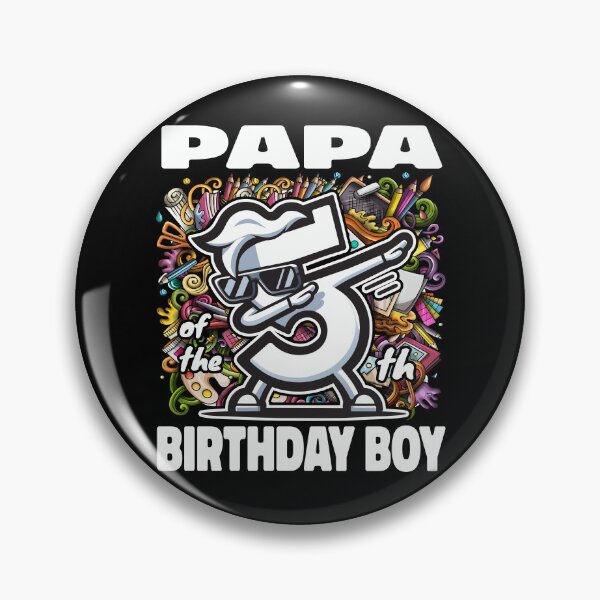 Item preview, Papa Dabbing Artists Kids Art 5th Birthday Boy designed and sold by Jungle Hub.