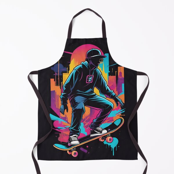 Item preview, Neon Nights: Graffiti Skateboarder Art designed and sold by LyssasMindArt.
