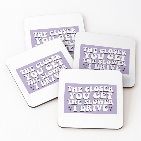 Item preview, The Closer You Get The Slower I Drive Funny Car Bumper designed and sold by BUMPER-STICKERS.