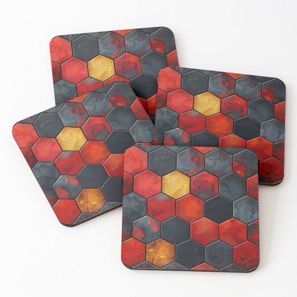 Item preview, Abstract Honeycomb Geometric Pattern designed and sold by FrostyFrisby.