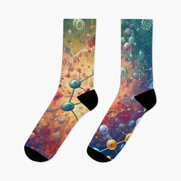 Item preview, Artistic Biochemistry Molecule Design - Abstract Organic Chemistry Artwork designed and sold by Molecularmerch.