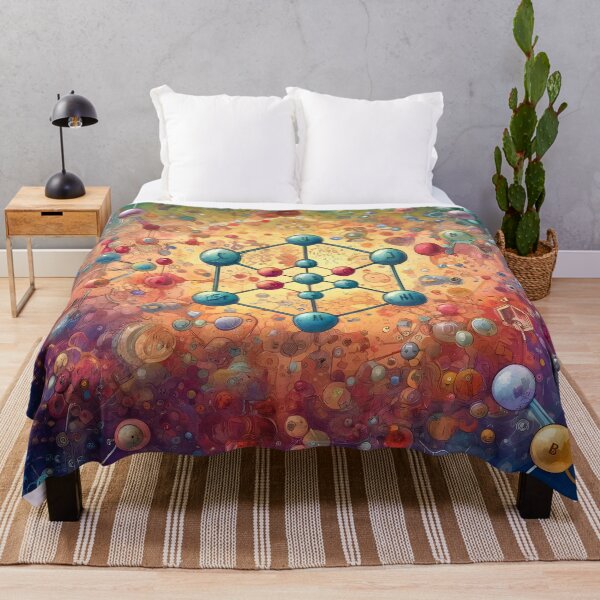 Item preview, Artistic Biochemistry Molecule Design - Abstract Organic Chemistry Artwork designed and sold by Molecularmerch.