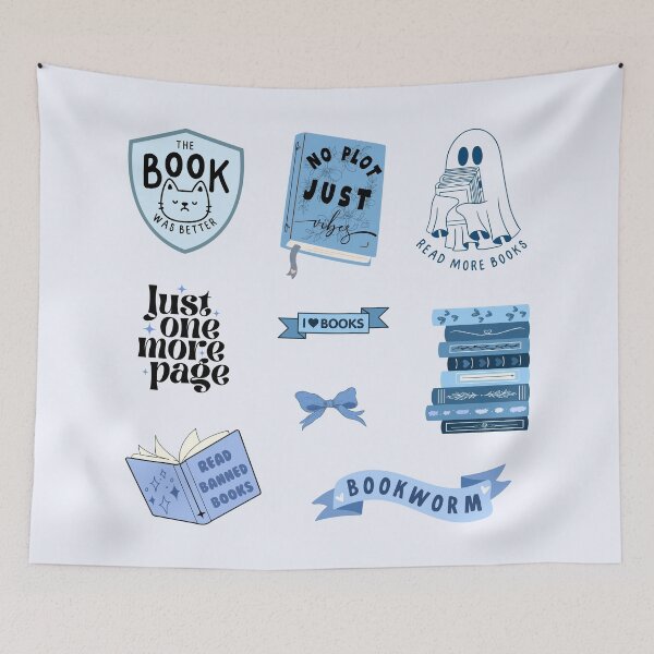 Item preview, Blue Bookish Pack designed and sold by Neadoodles.