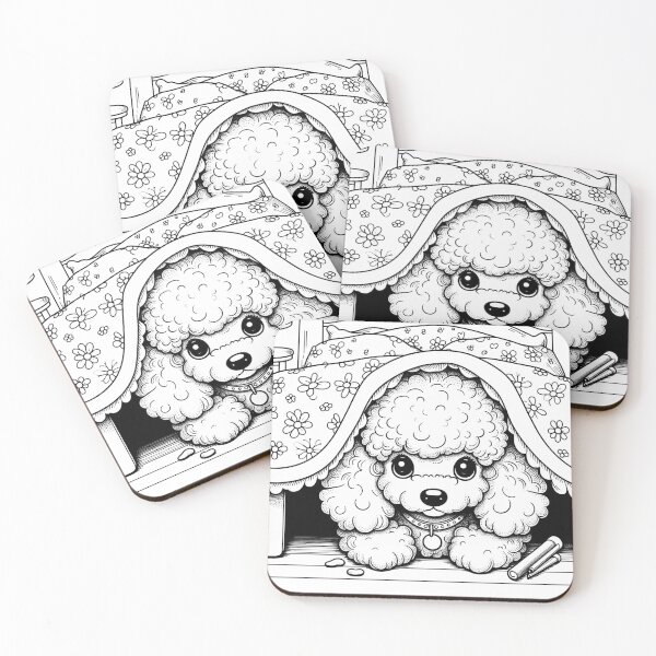 Item preview, The dog toy poodle under the bed designed and sold by Svetlana Kalaturskaia.