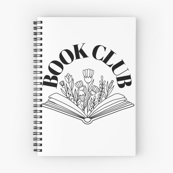 Item preview, Book Club Book Outline Flowers designed and sold by HeyDaisyShop.