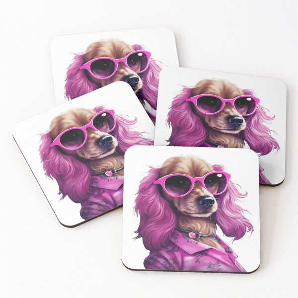 Item preview, Cool Pink Dog designed and sold by NicolasGlowArt.