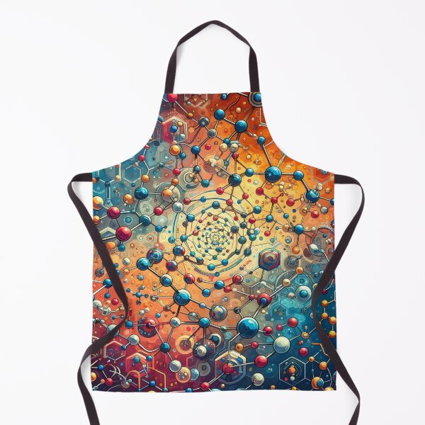 Item preview, Artistic Biochemistry Molecule Design - Abstract Organic Chemistry Artwork designed and sold by Molecularmerch.