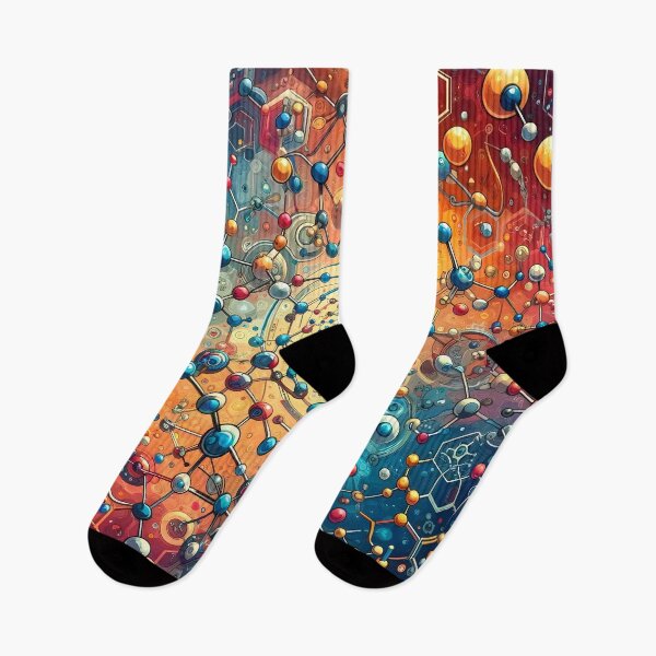 Item preview, Artistic Biochemistry Molecule Design - Abstract Organic Chemistry Artwork designed and sold by Molecularmerch.