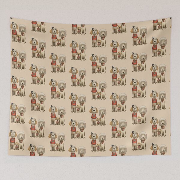 Item preview, Dog family portrait  designed and sold by JakoRila.