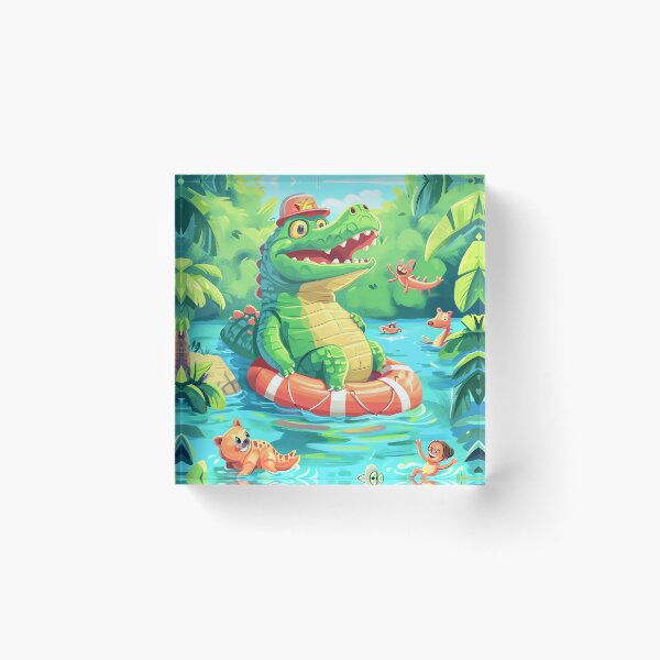Item preview, Friendly Alligator Lifeguard designed and sold by cute-animals99.