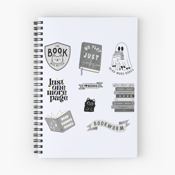 Item preview, Black Bookish Pack designed and sold by Neadoodles.