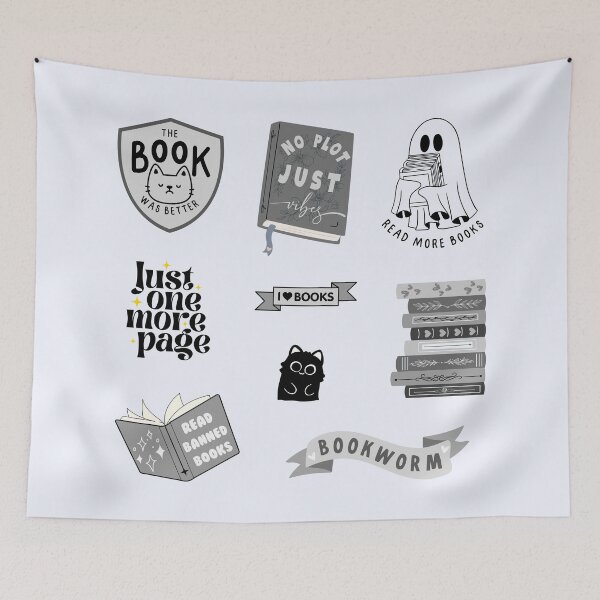 Item preview, Black Bookish Pack designed and sold by Neadoodles.
