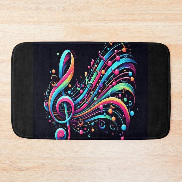 Item preview, Colorful Treble Spreading Music Everywhere AI Generated designed and sold by BrightrDayMusicArt.